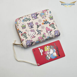 Loungefly Hello Kitty And Friends Floral Mini Zipper Wallet